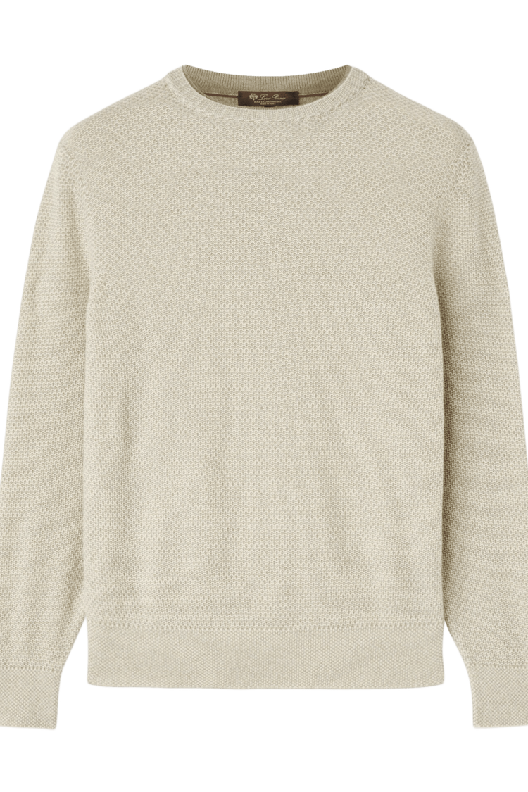 <tc>Loro Piana</tc> เสื้อคอกลมผู้ชาย City Pull Crewneck