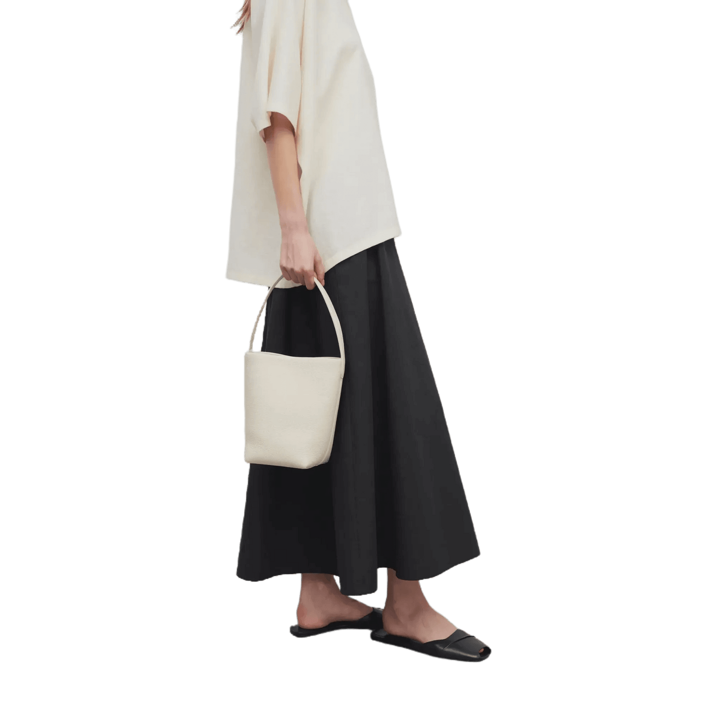 The Row Small N/S Park Tote Bag in Leather