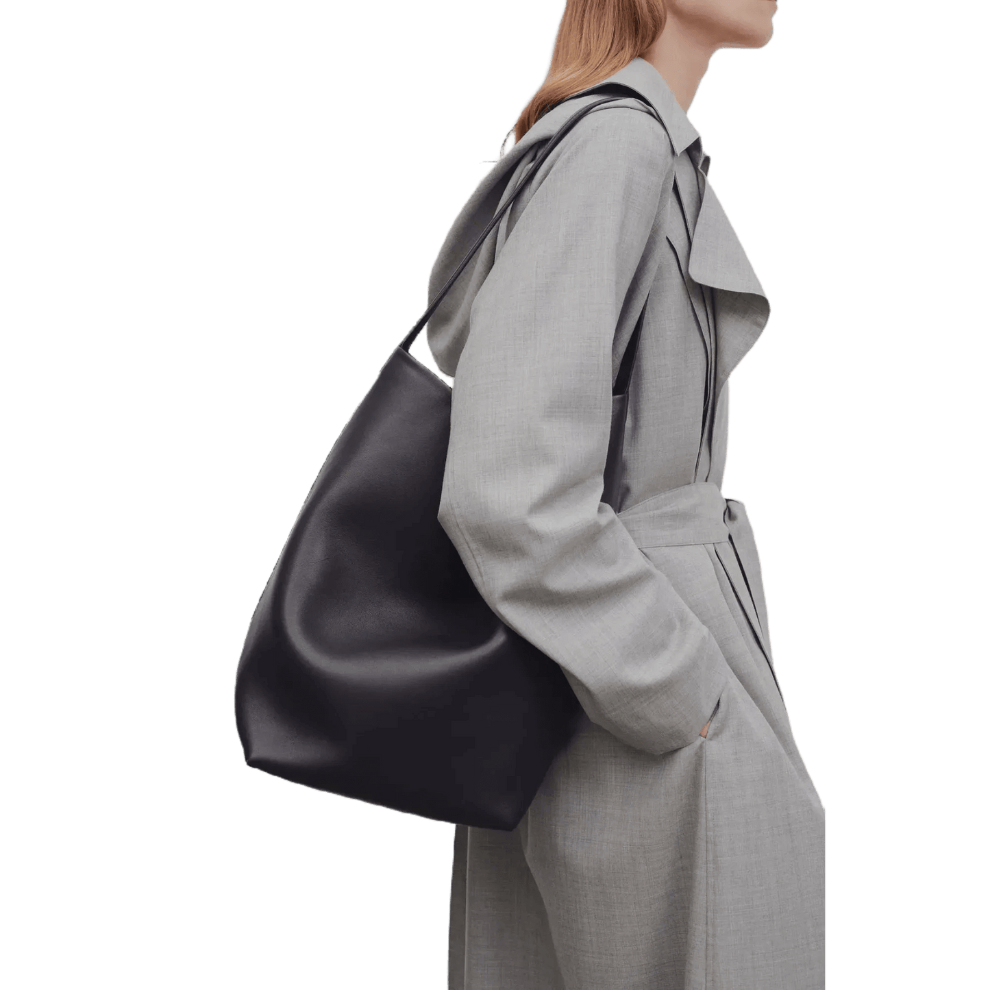 The Row Large N/S Park Tote Bag in Leather