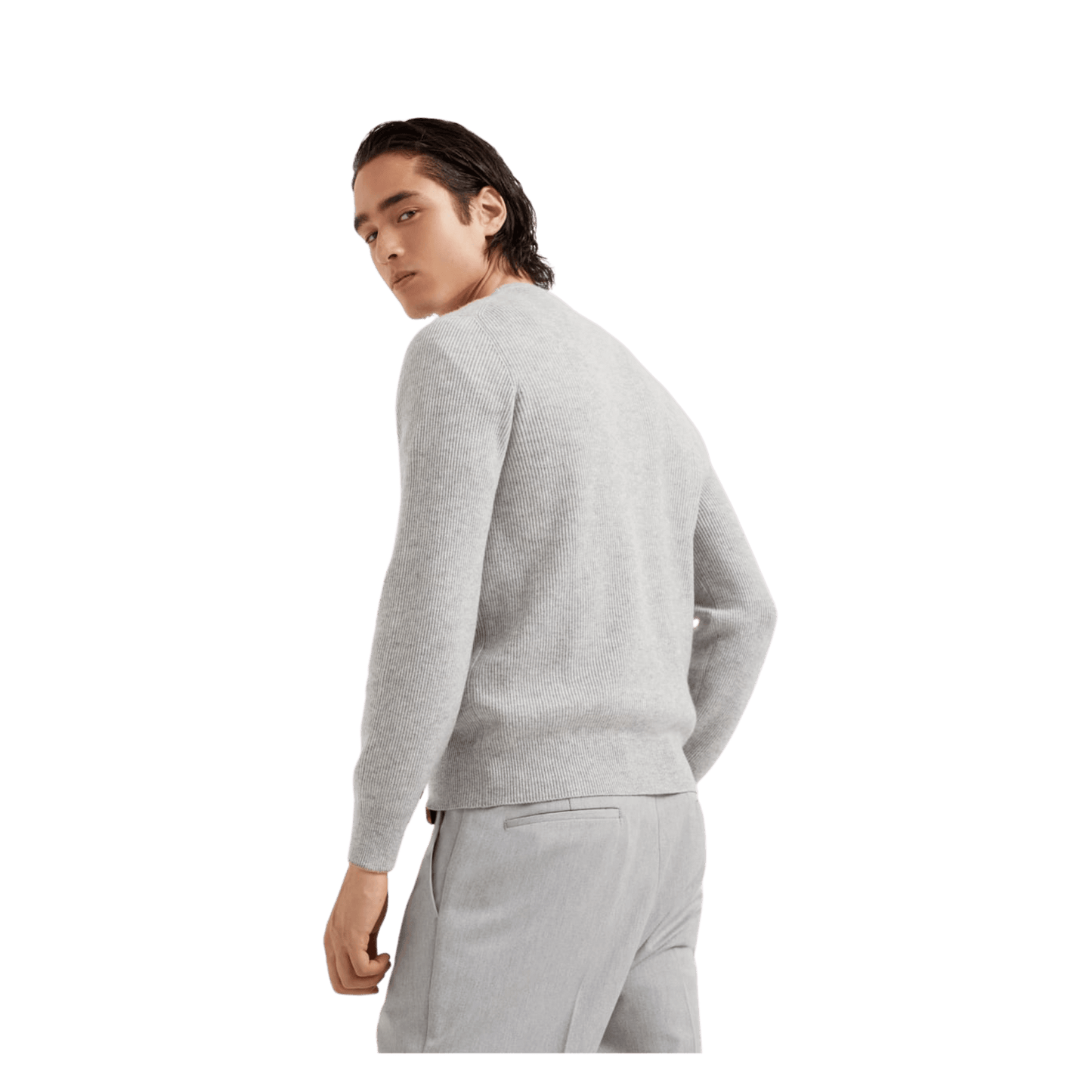 Brunello Cucinelli Men's Cashmere English Rib Sweater