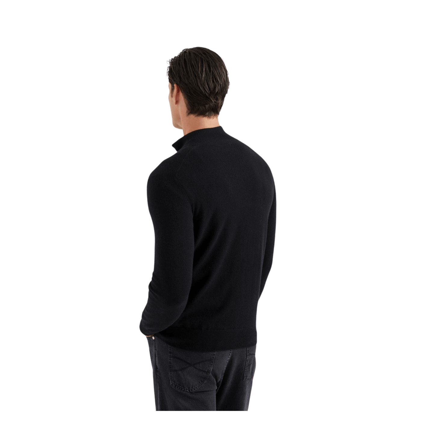 Brunello Cucinelli Men's Cashmere Turtleneck Sweater With Zipper