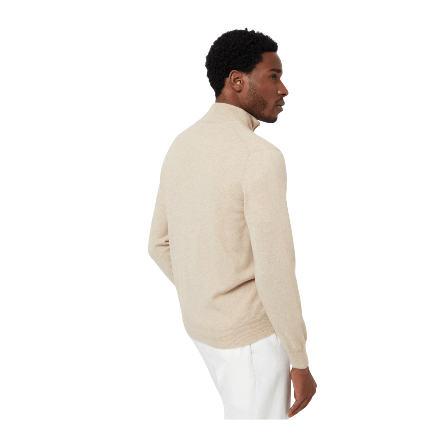 Brunello Cucinelli Men's Cashmere Turtleneck Sweater With Zipper