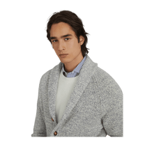 Brunello Cucinelli Men's Mouliné Cashmere Cardigan With Raglan Sleeves