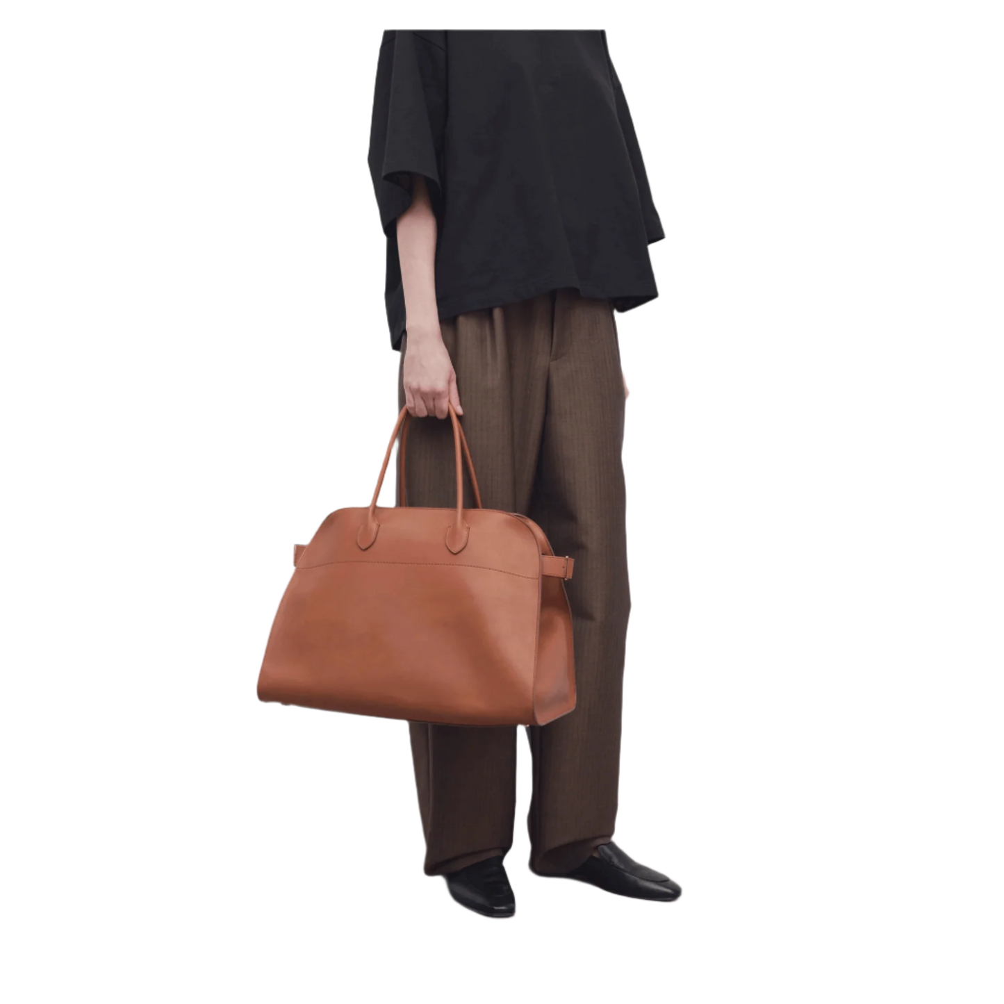 The Row Soft Margaux 17 Bag in Leather