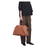 The Row Soft Margaux 17 Bag in Leather