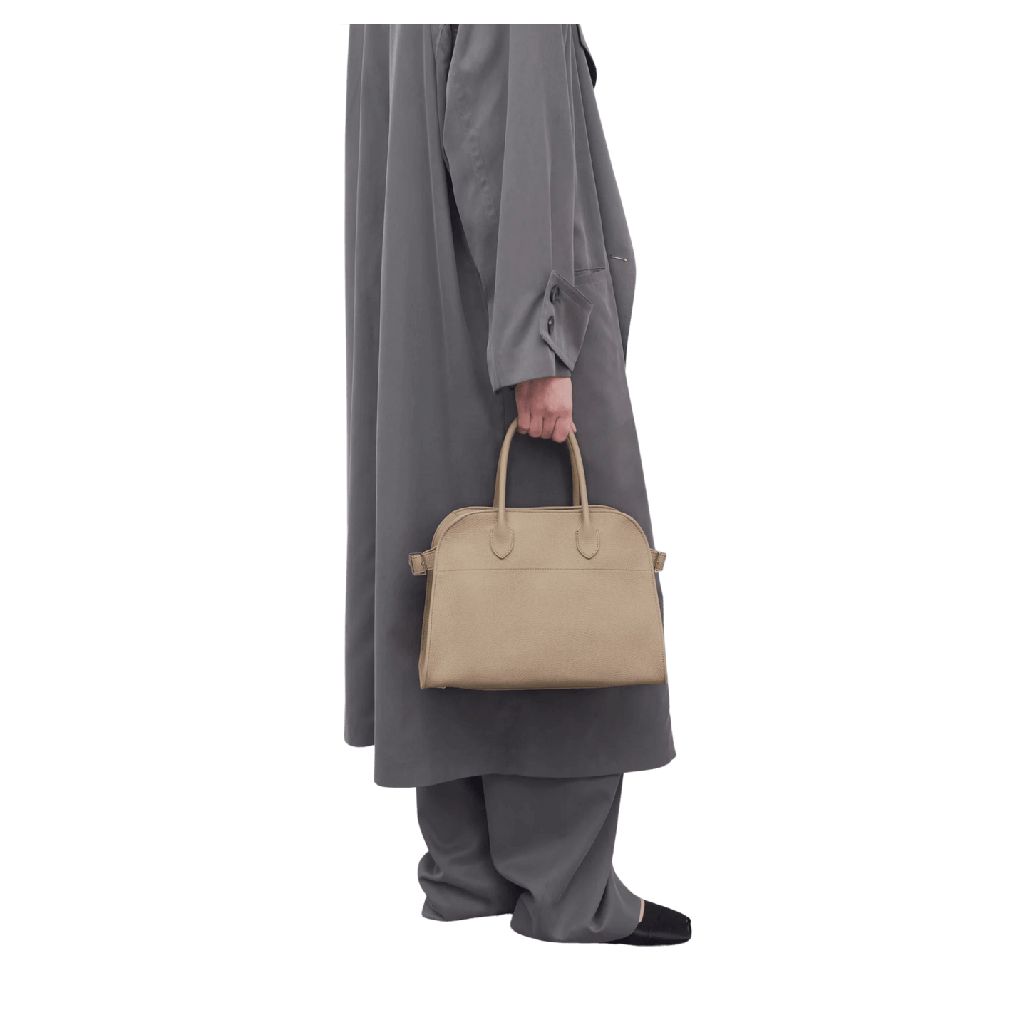 The Row Soft Margaux 17 Bag in Leather