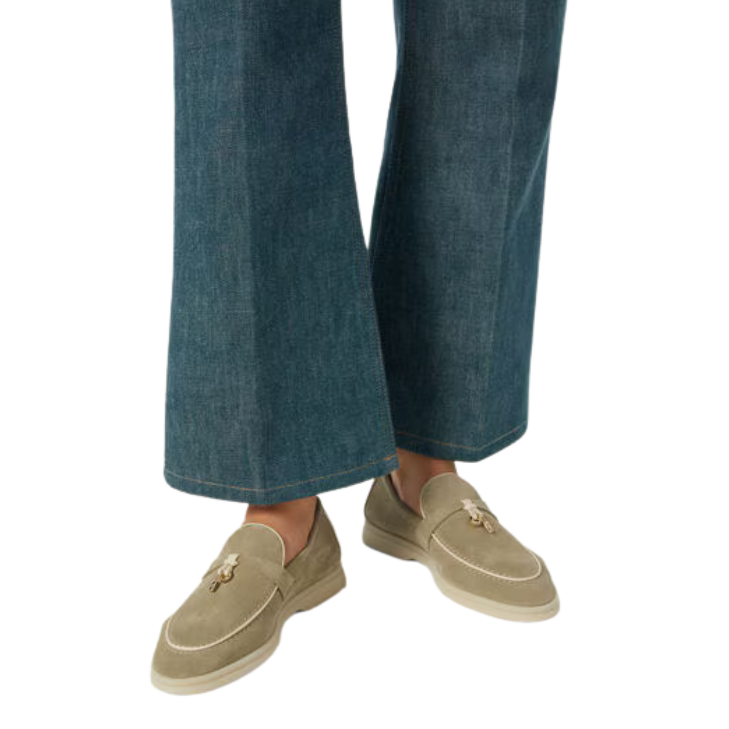 Loro Piana Women's Summer Charms Walk Loafers (Suede)
