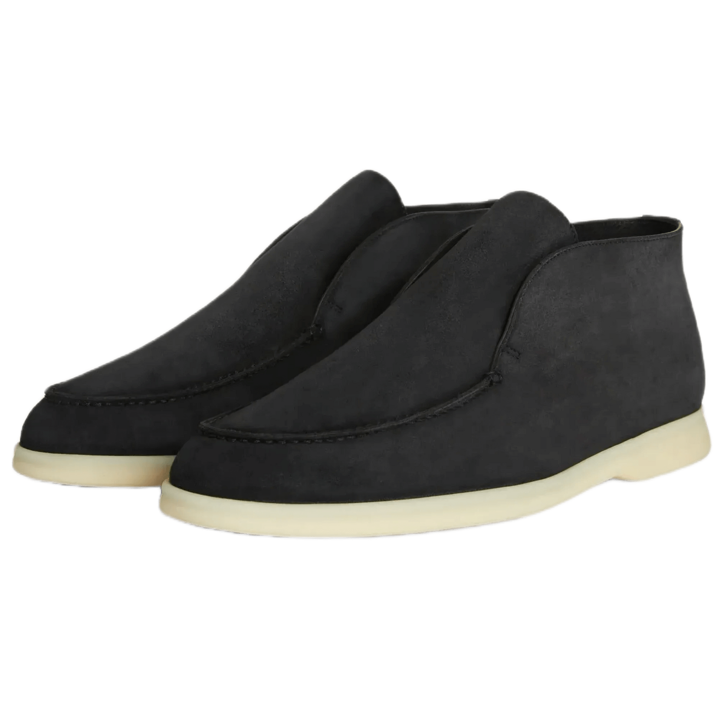 Loro Piana Men's Open Walk Chukka Boots (Suede with Beaver Fur)