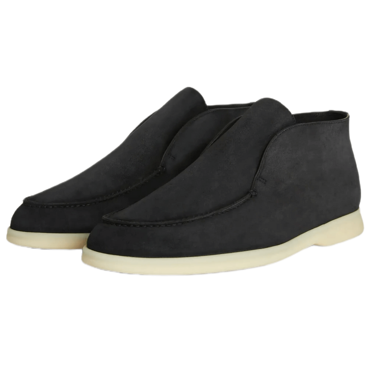 Loro Piana Men's Open Walk Chukka Boots (Suede with Beaver Fur)