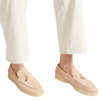 Loro Piana Women's Summer Charms Walk Loafers (Suede, Suede Goatskin)