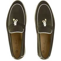 Loro Piana Women's Summer Charms Walk Loafers (Suede, Suede Goatskin)