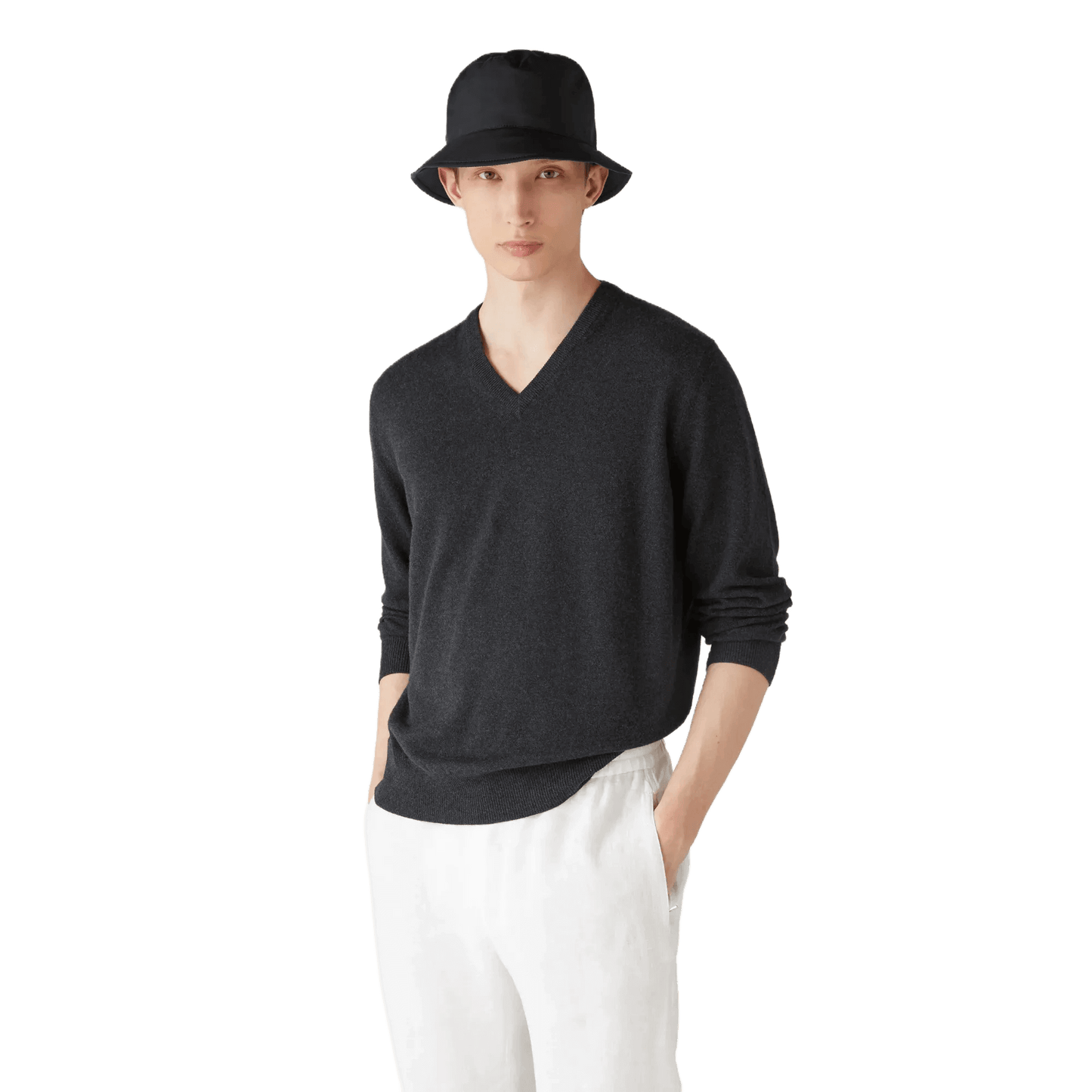 Loro Piana Men's Classic V-Neck