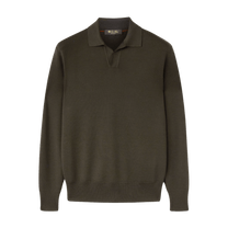 Loro Piana Men's Buttonless Polo-Shirt