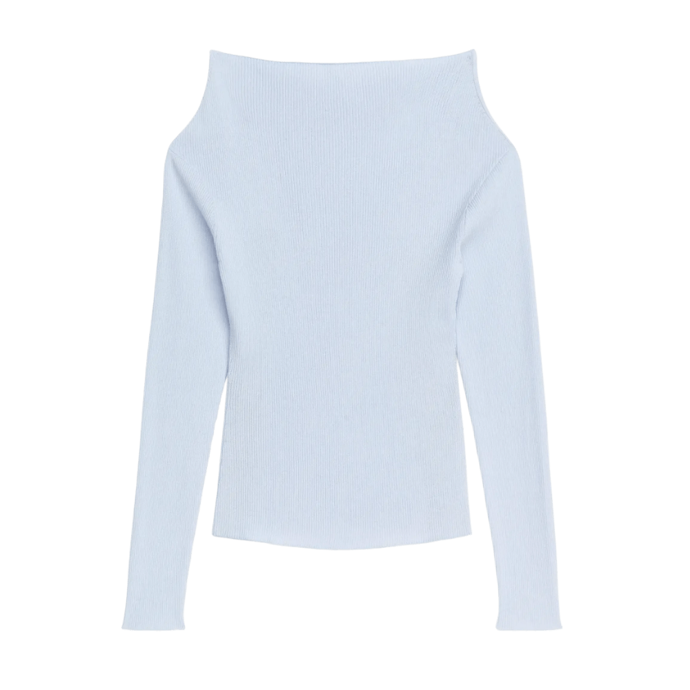 Arket Women's Boat-Neck Rib Top