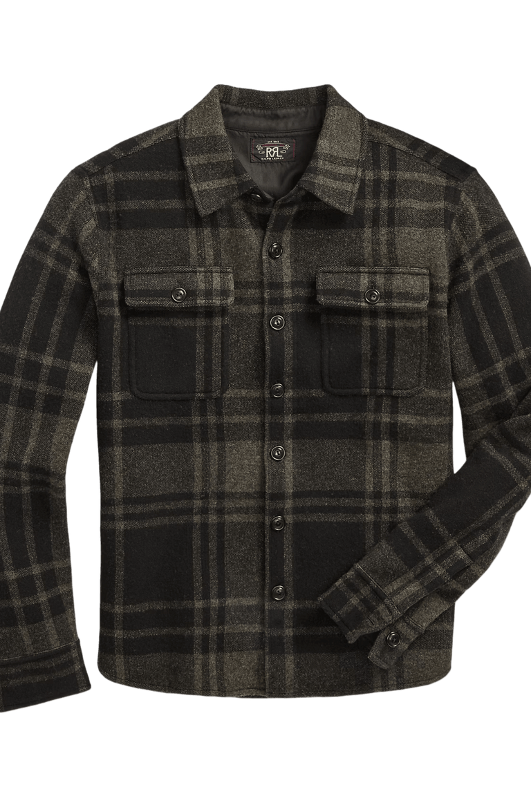 <tc>Ralph Lauren</tc> 男士格子羊毛提花工装毛衣