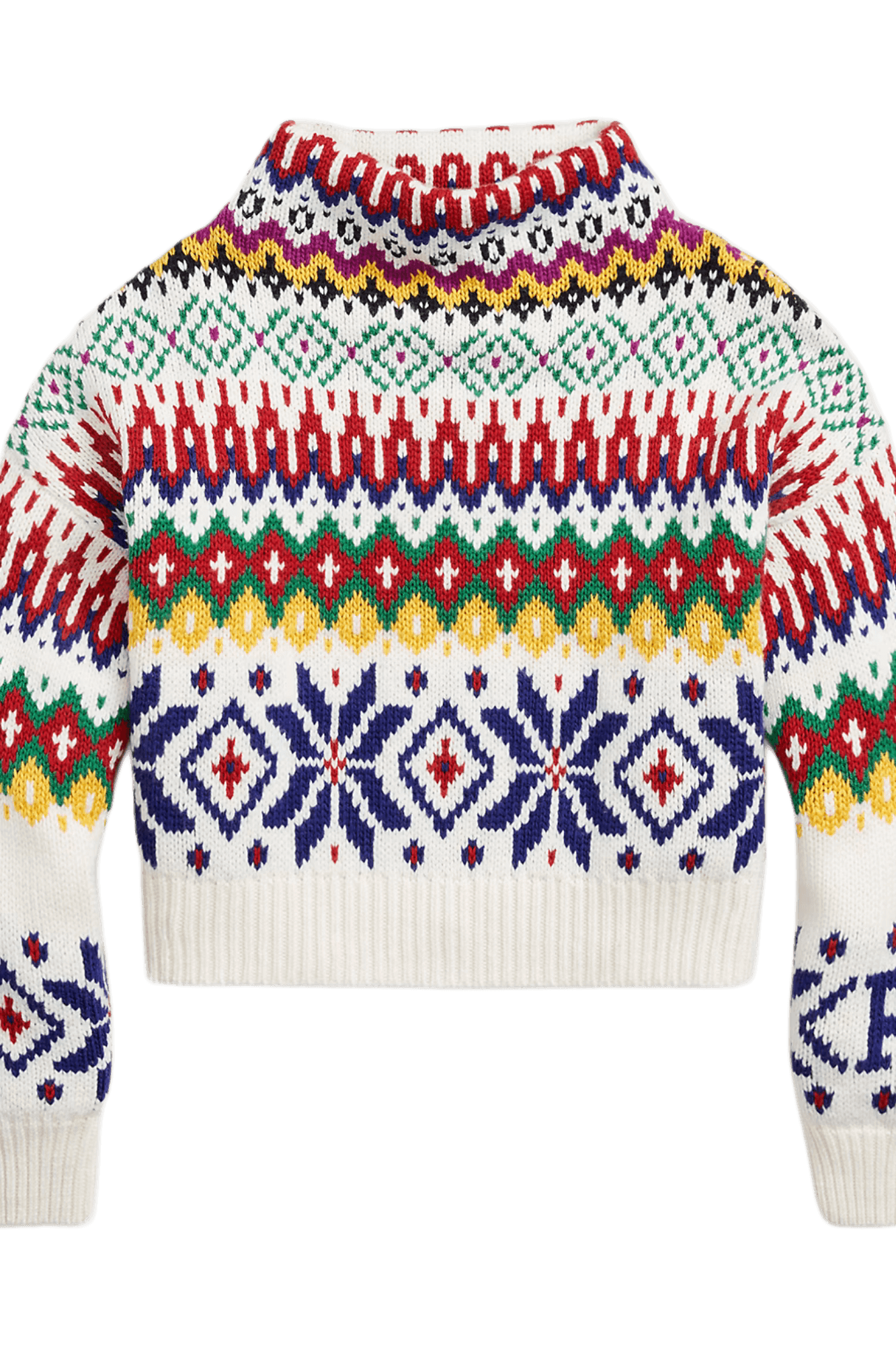 Ralph Lauren Mmea Logo Mockneck Nwoma-Afrafra Sweater