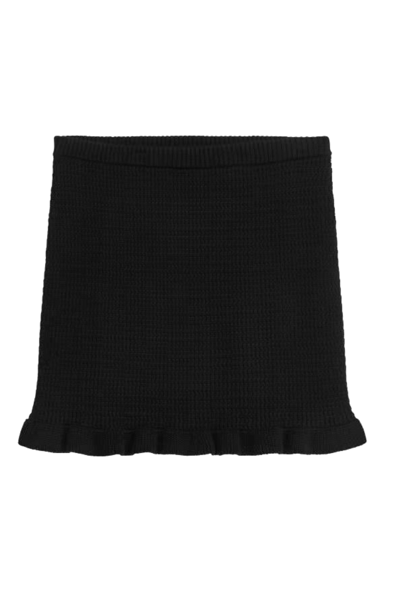 Jupe de volants en tricot pour femmes Arket