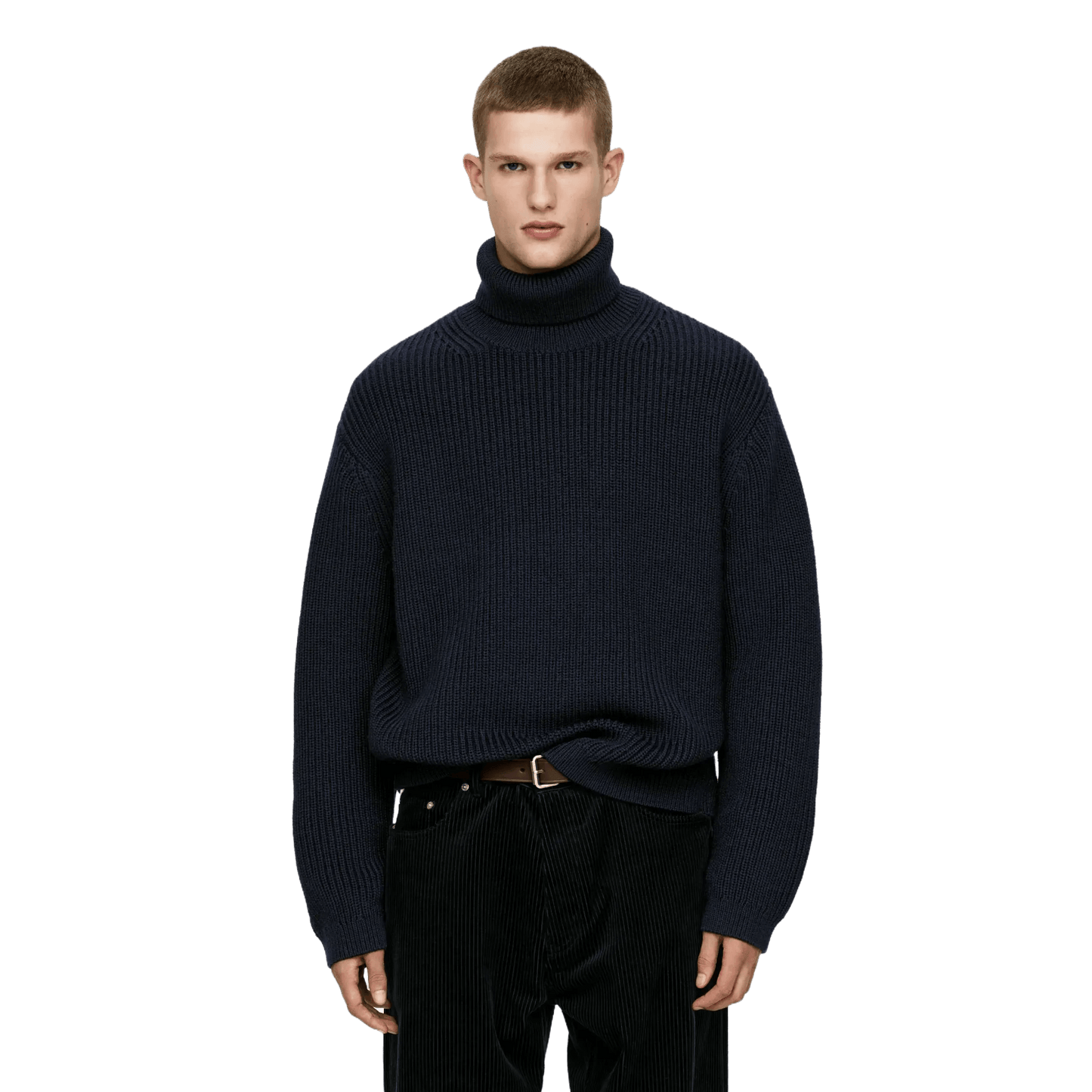 Arket Men's Heavy Wool Roll-Neck Jumper