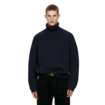 Arket Men's Heavy Wool Roll-Neck Jumper