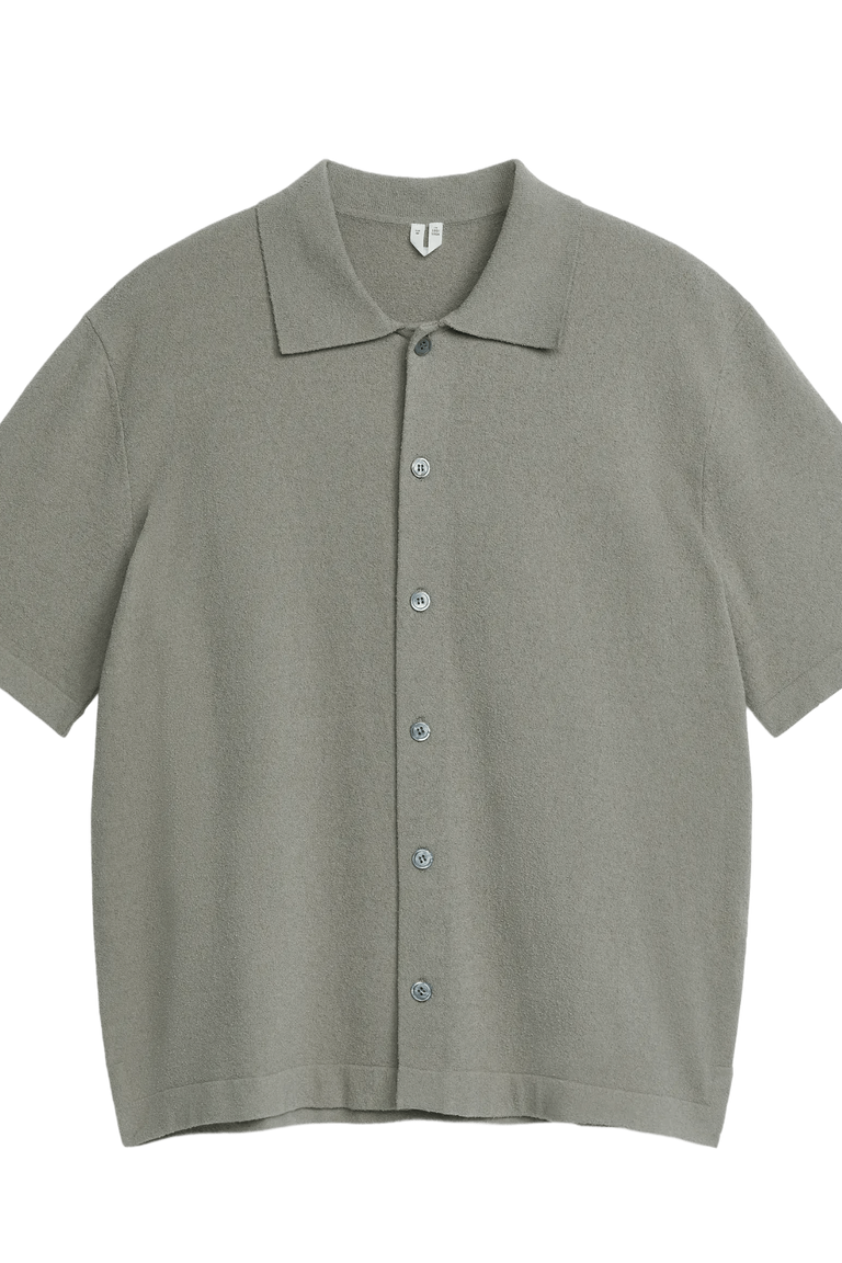 Camisa de punto de manga corta para hombres Arket