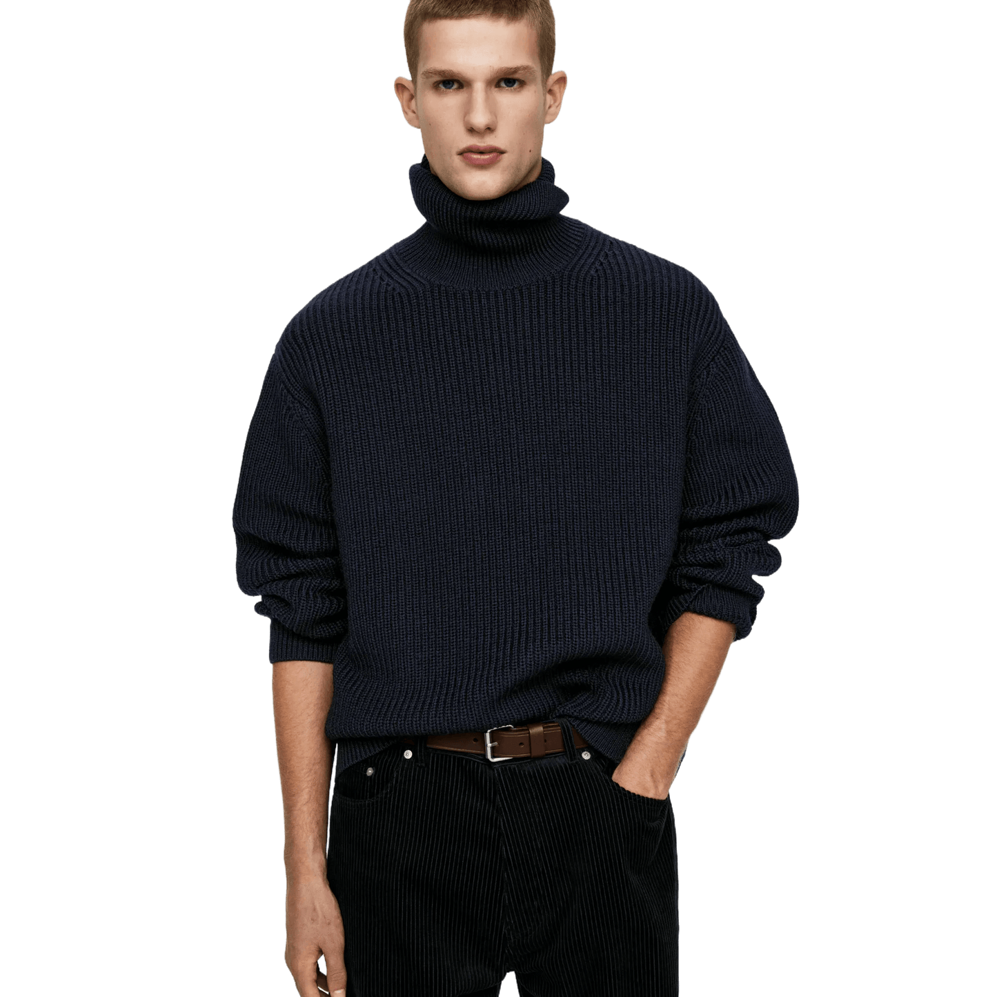 Arket Men's Heavy Wool Roll-Neck Jumper