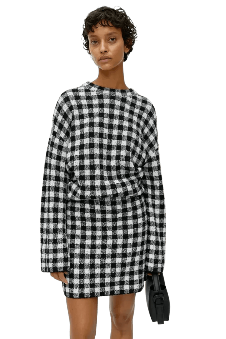 Arket Women's Jacquard Knit Mini jupe