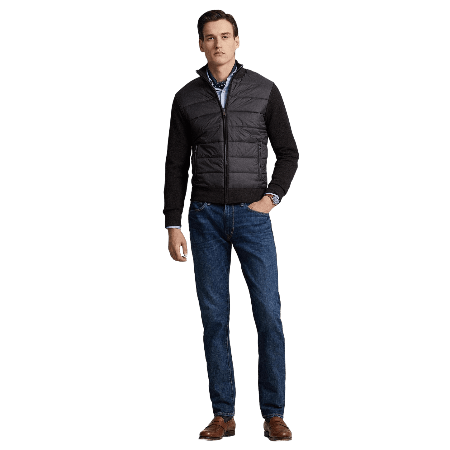 Ralph Lauren Men's Hybrid Full-Zip Jumper