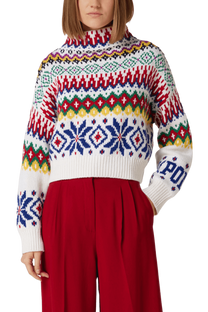 Ralph Lauren Mmea Logo Mockneck Nwoma-Afrafra Sweater