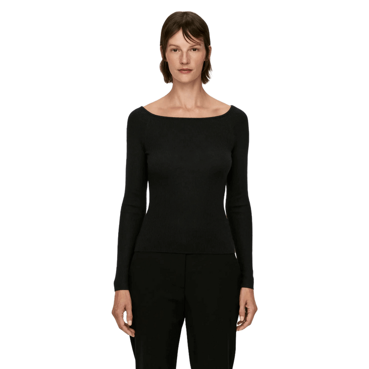 Arket Women's Wool Blend Off-Shoulder Top