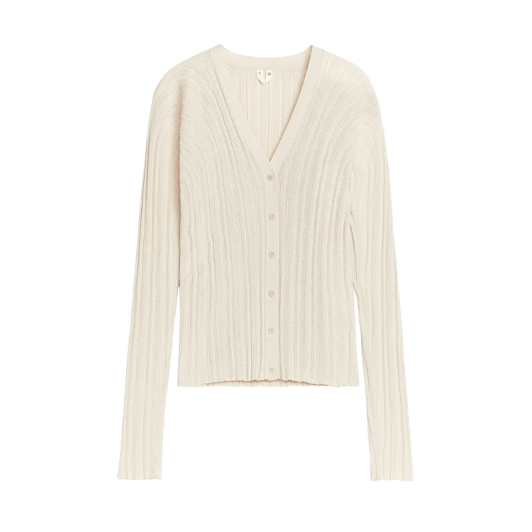 Arket Women's Rib-Knitted Cardigan