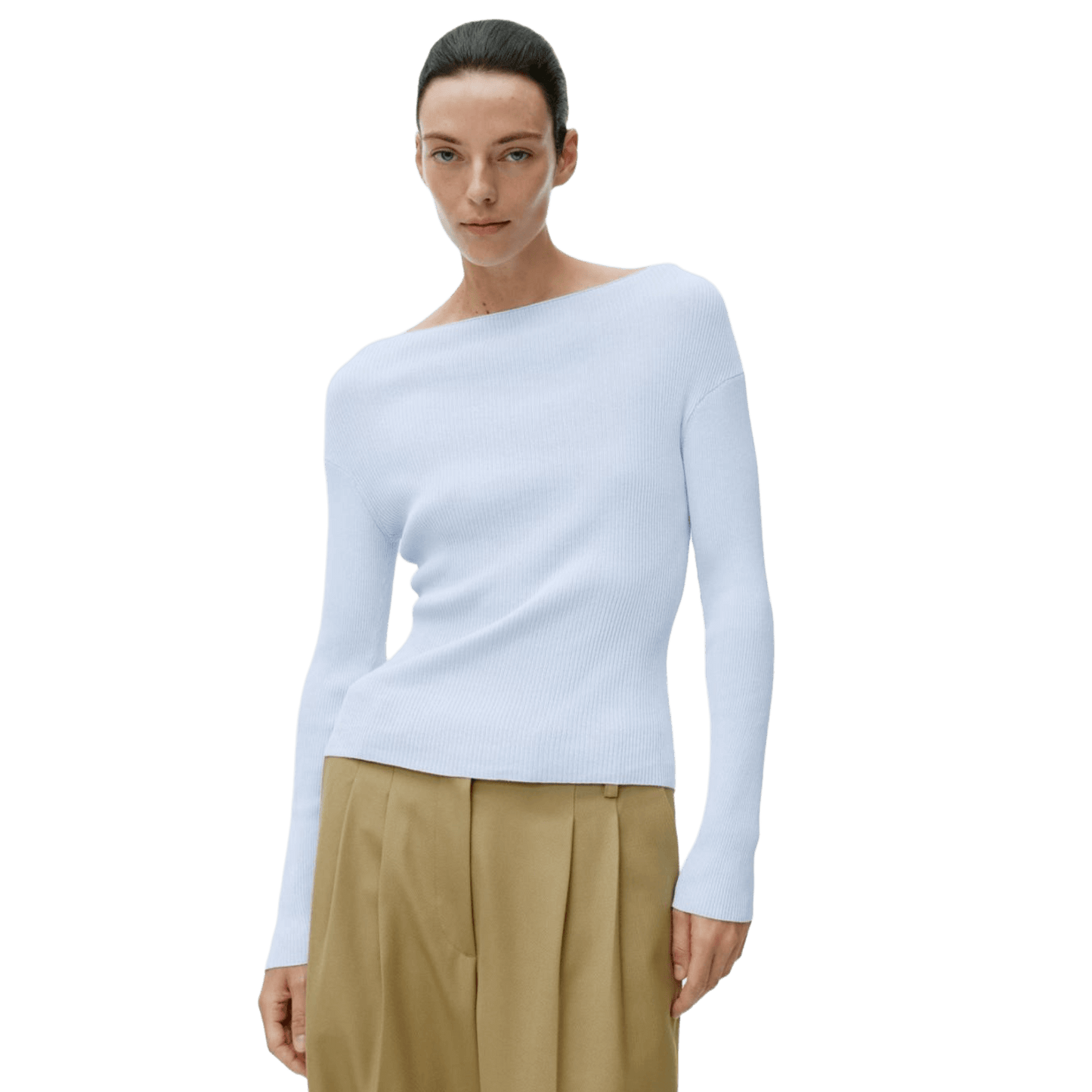 Arket Women's Boat-Neck Rib Top