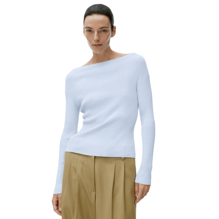 Arket Women's Boat-Neck Rib Top