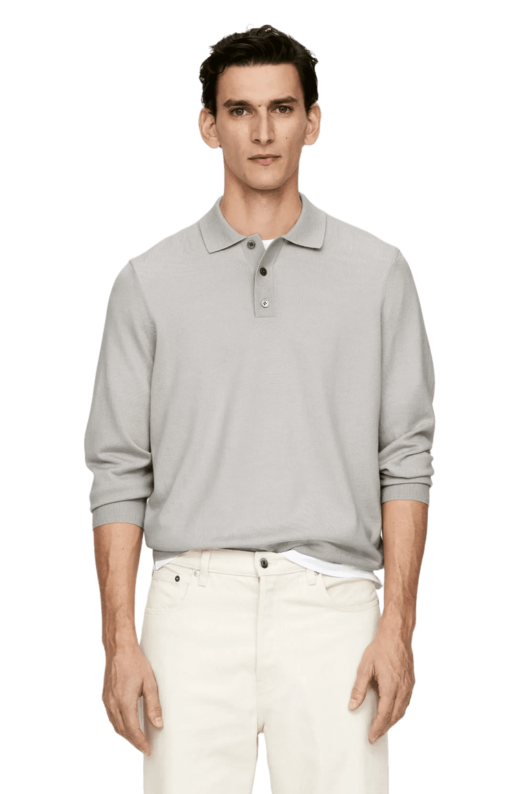 Jumper de polo mérinos pour hommes Arket