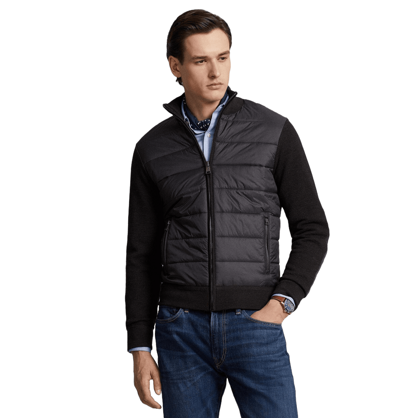 Ralph Lauren Men's Hybrid Full-Zip Jumper