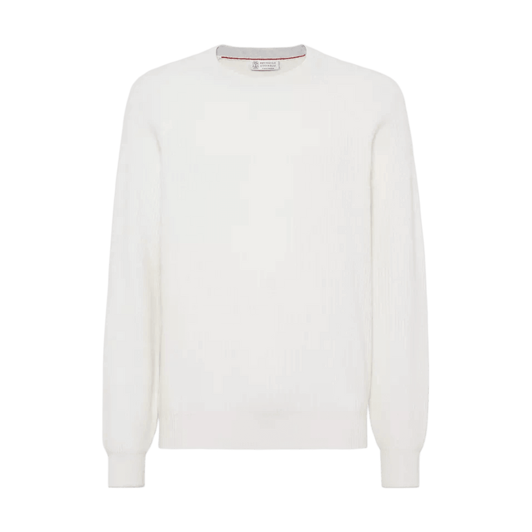 Brunello CUCINELLI Cashmere de costillas inglesas con mangas de raglán