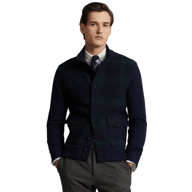 Ralph Lauren Men's The Polo Tartan Wool Cardigan