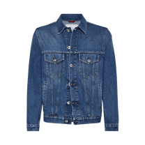 Brunello Cucinelli Men's Denim Four-pocket Jacket