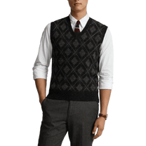 Ralph Lauren Men's Argyle Wool Sweater Vest