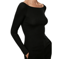 Arket Women's Wool Blend Off-Shoulder Top