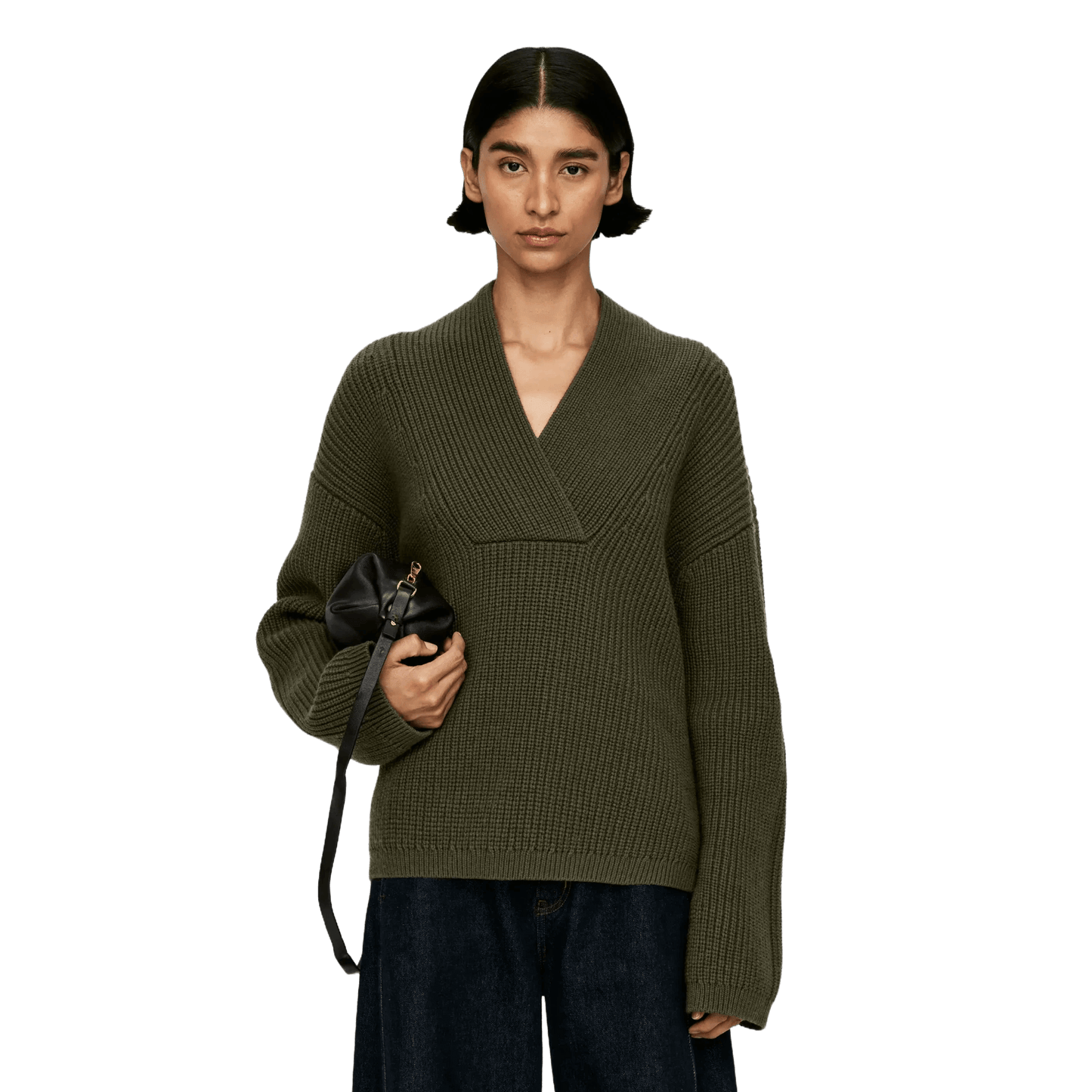 Arket Women's Shawl Collar Jumper