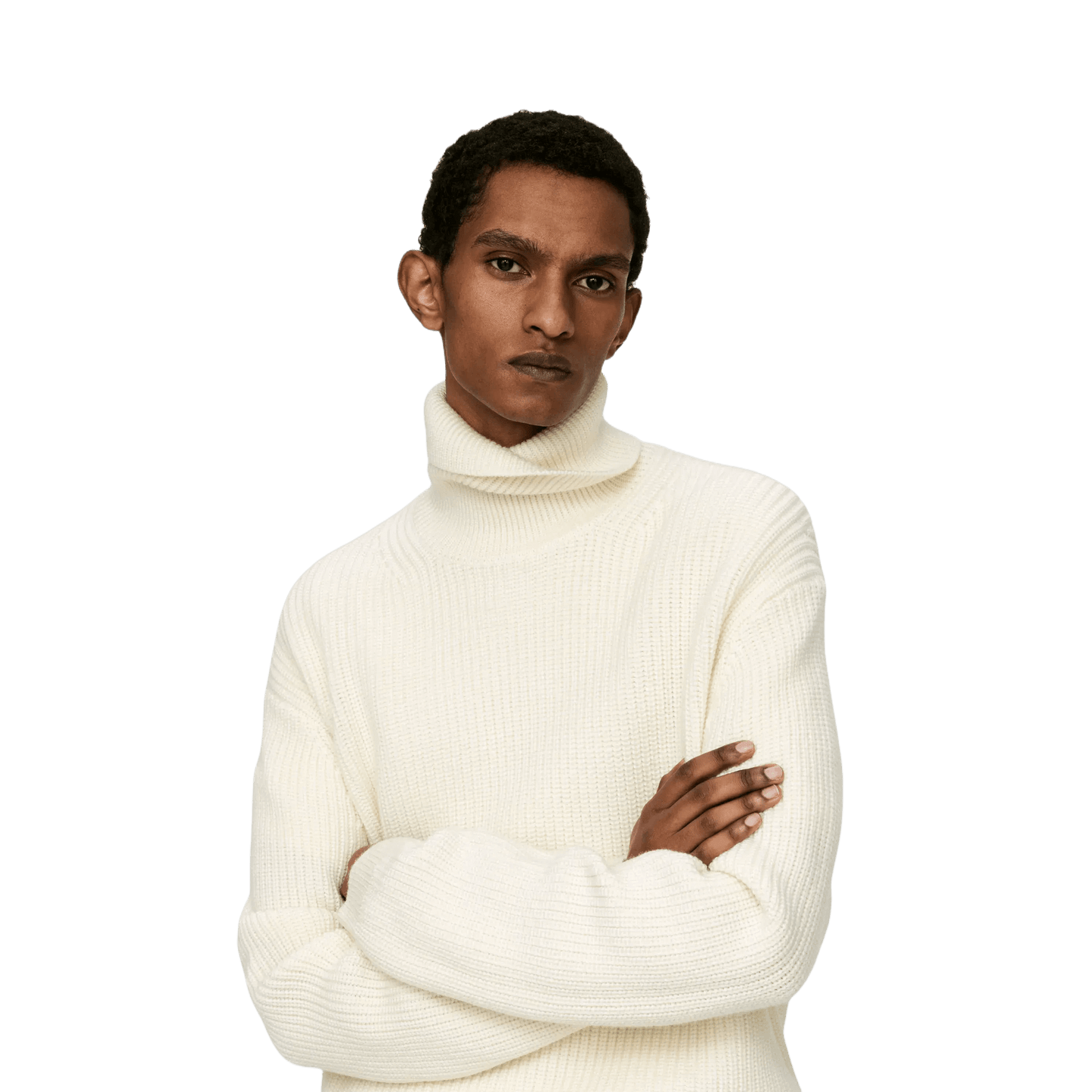 Arket Men's Heavy Wool Roll-Neck Jumper