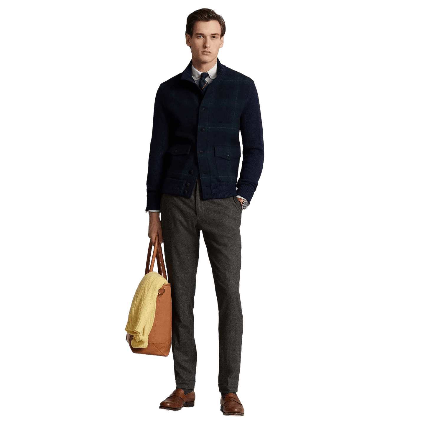 Ralph Lauren Men's The Polo Tartan Wool Cardigan