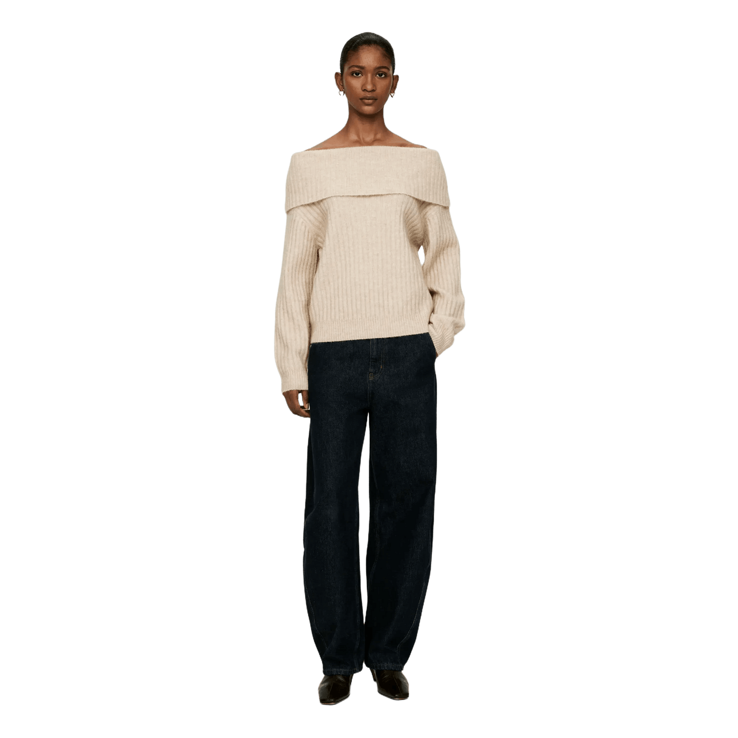 Arket Women's Off-Shoulder Rib Jumper