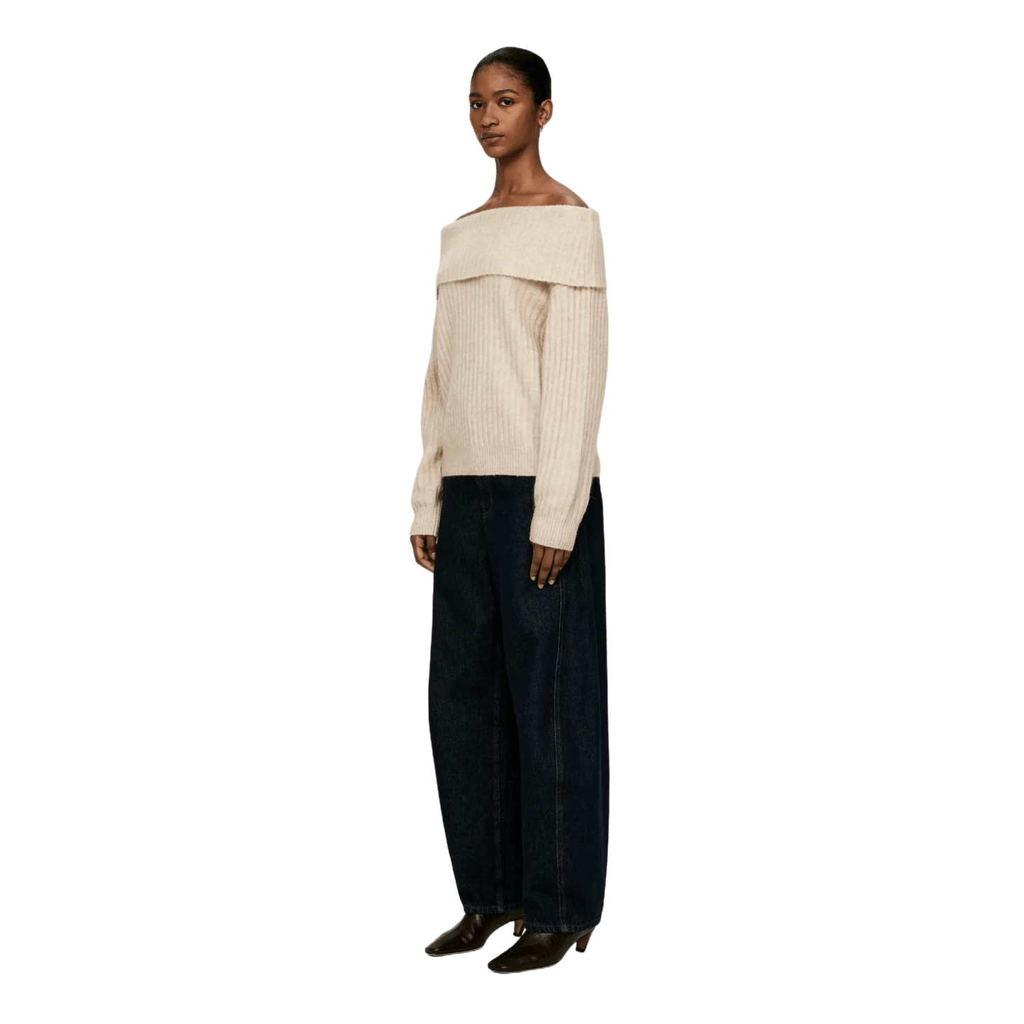 Arket Women's Off-Shoulder Rib Jumper