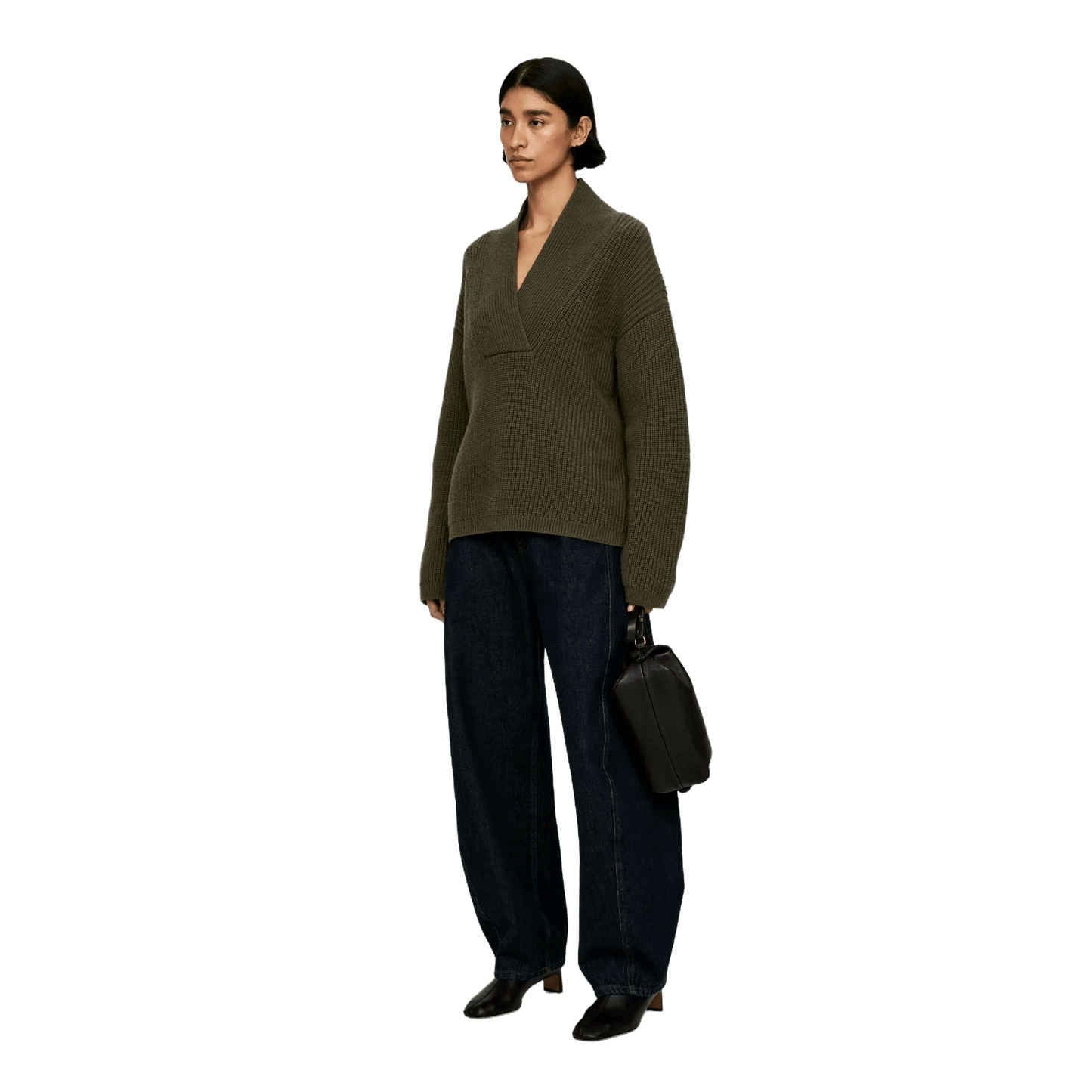 Arket Women's Shawl Collar Jumper