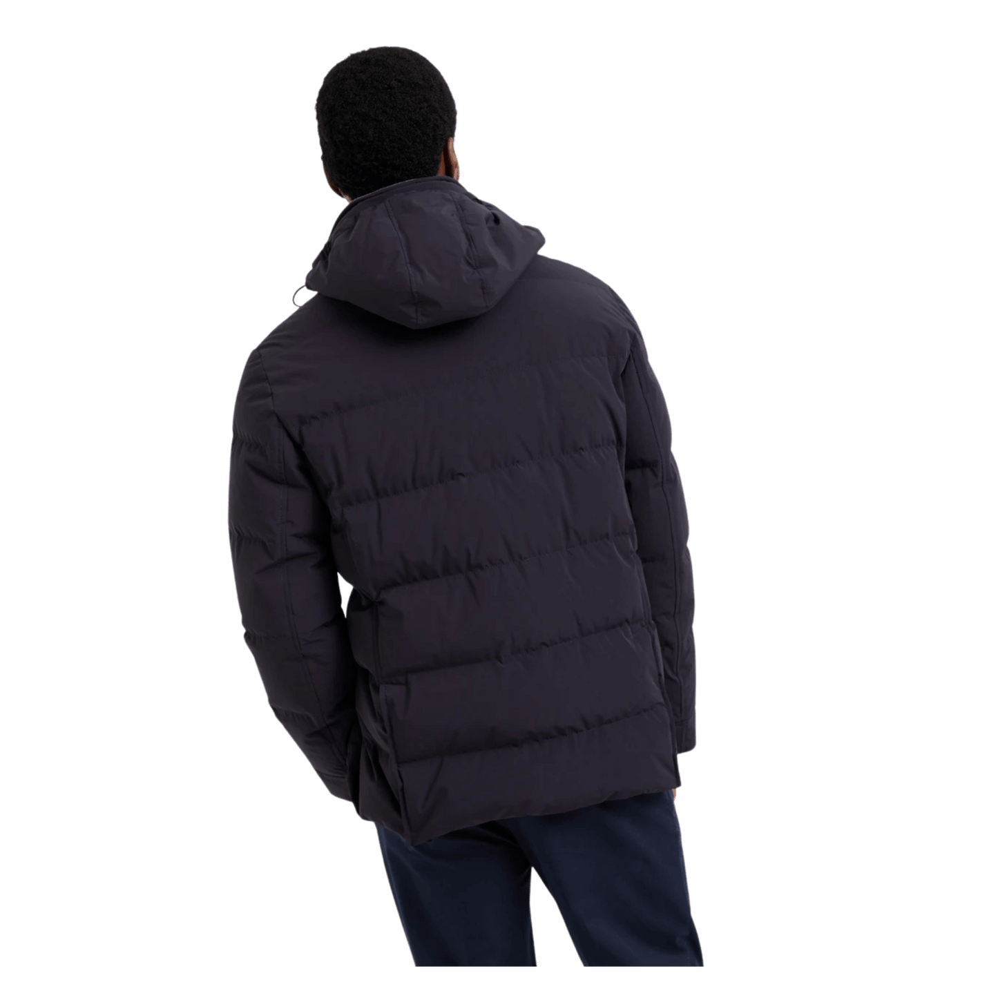 Brunello Cucinelli Men's Bonded Taffeta Down Jacket With Detachable Hood