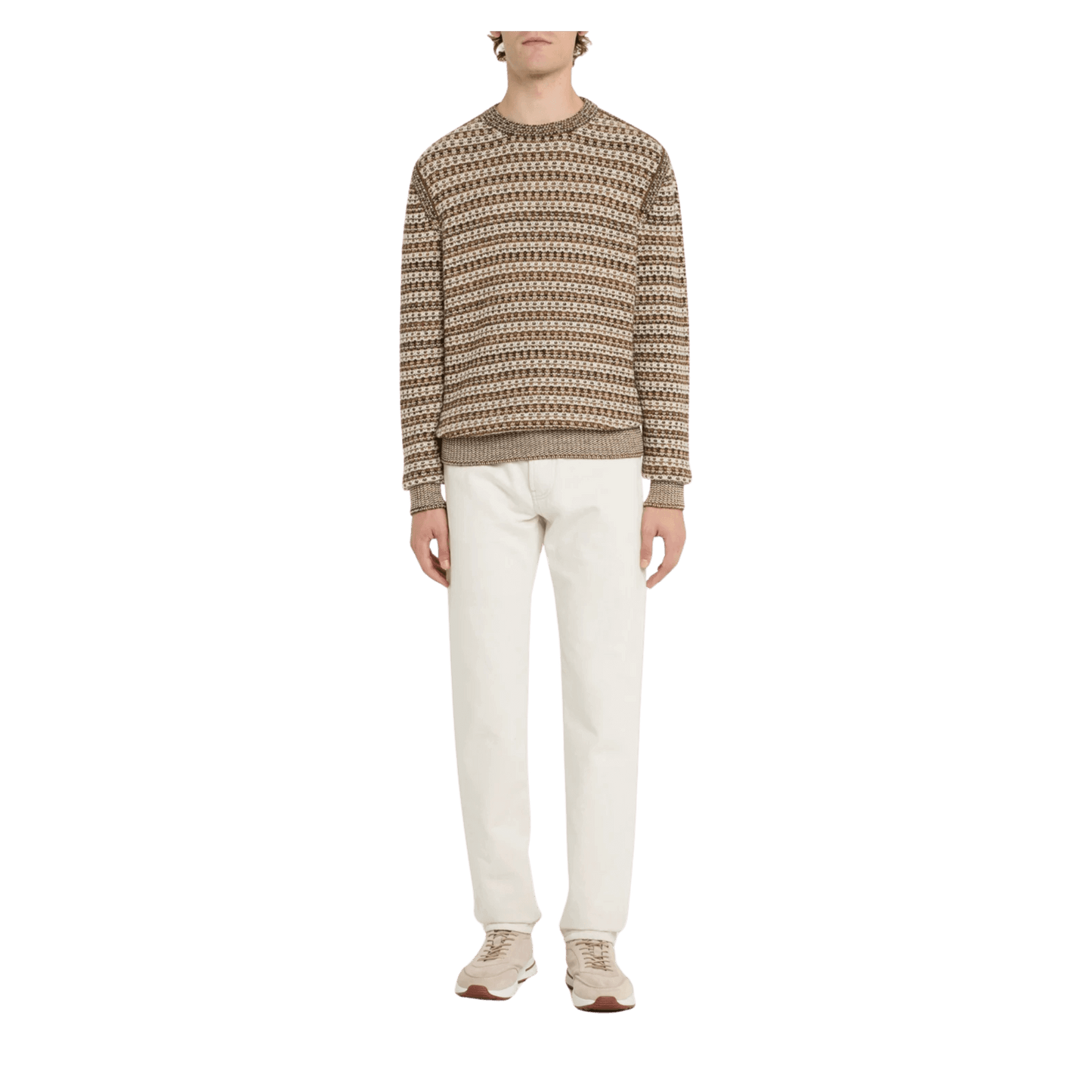 Loro Piana Men's Mancora Cashmere Knit Crewneck Sweater