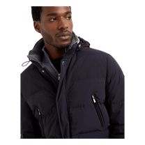 Brunello Cucinelli Men's Bonded Taffeta Down Jacket With Detachable Hood