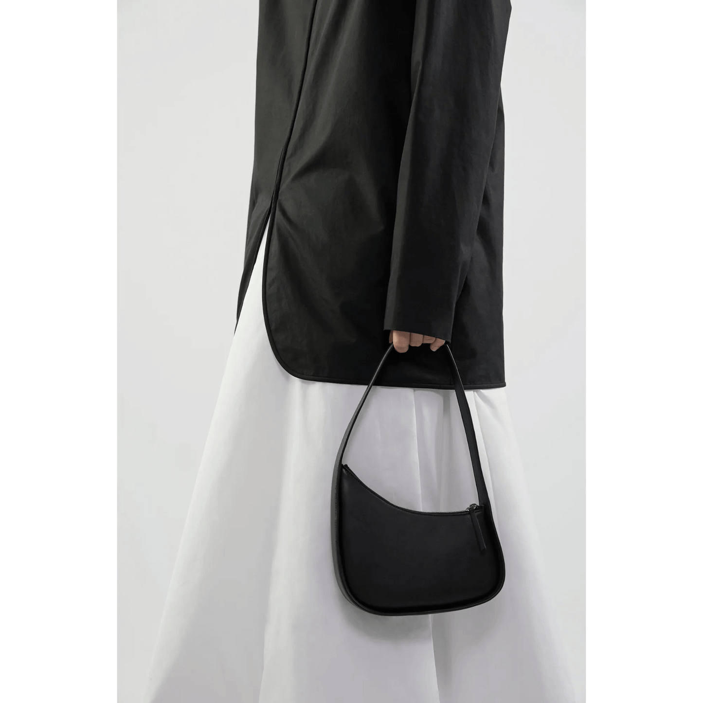 The Row Half Moon Bag in Leather