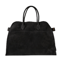 The Row Soft Margaux 17 Bag in Suede